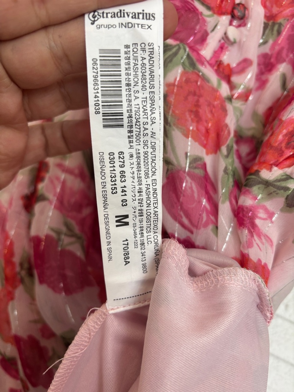 Stradivarius Pink Floral Midi Dress – Puff Sleeves Feminine Chic - Picture 11 of 14